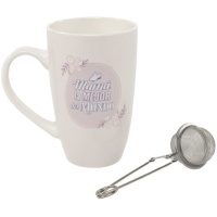 Taza de 320 ml de Mamá la mejor del mundo con filtro