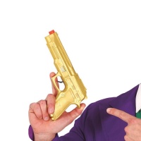 Pistola de 22 cm dorada