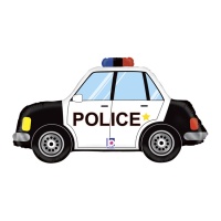 Globo de coche de policía de 86 cm - Grabo