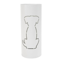 Paragüero de 49 cm con diseño Perro Blanco