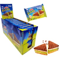 Mr Bitel Pixel de chocolate con crema de pistacho de 30 gr - 24 unidades