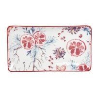 Plato estampado rectangular de 22 x 12 x 2,8 cm - DCasa