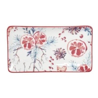 Plato de 22 x 12 cm estampado rectangular