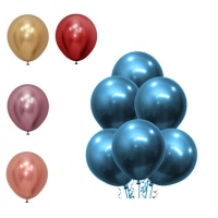 Globos de látex de 45 cm metalizados reflex - Sempertex - 15 unidades