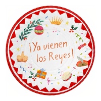 Bandeja de 30 cm de Ya vienen los Reyes Magos - 2 unidades