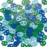 Confetti de calaveras de colores de 56,6 gr