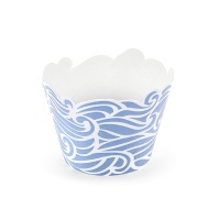 Wrappers para cupcakes de Marinero - 6 unidades