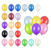 Globos de látex de 30 cm metalizados - PartyDeco - 50 unidades