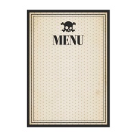 Cartas para menú de Skull and Crow - 10 unidades