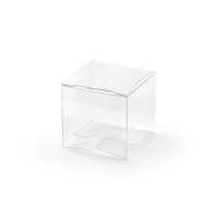 Caja cuadrada transparente de 5 cm - 10 unidades