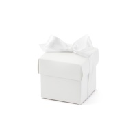 Caja con tapadera blanca de 5,2 cm - 10 unidades