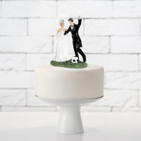 Figura para tarta de boda de fútbol - 14 cm