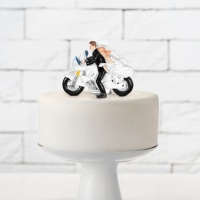 Figura para tarta de boda motorizados - 11,5 cm