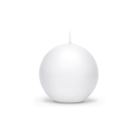 Vela blanca de 6 cm - 10 unidades