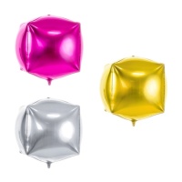 Globo orbz cubo de 35 cm - PartyDeco
