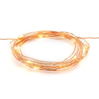 Guirnalda de cobre con luces led blancas - 1,90 m