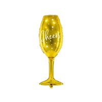 Globo de copa de champán de 28 x 80 cm - PartyDeco