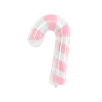 Globo de bastón de caramelo rosa de 46 x 74 cm - PartyDeco