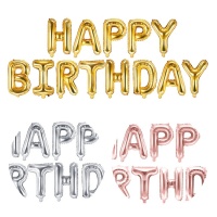 Globo letras Happy Birthday de 35 cm - PartyDeco