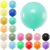 Globo de látex gigante pastel de 60 cm - PartyDeco - 1 unidad