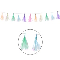 Guirnalda tassel de colores - 1,50 m