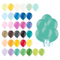 Globos de látex de 27 cm pastel - PartyDeco - 50 unidades