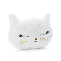 Peluche de gato blanco - 40 x 29 cm
