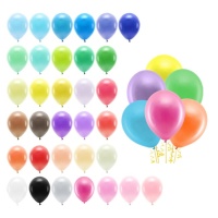 Globos de látex de 26 cm pastel biodegradable - PartyDeco - 100 unidades