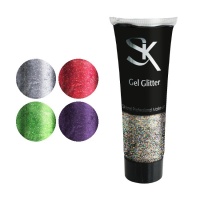 Maquillaje al agua profesional en tubo con purpurina de 30 ml