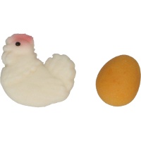 Figuras de azúcar de pollitos y huevos - FunCakes - 12 unidades