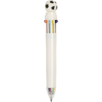 Bolígrafo Multicolor de 4 Colores con Forma de Balón de Fútbol