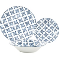 Vajilla de piezas azul - 18 piezas