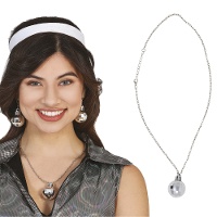 Collar con bola de disco