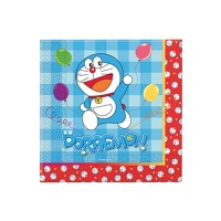 Servilletas de Doraemon de 16,5 x 16,5 cm - 20 unidades