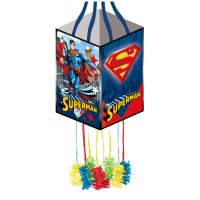 Piñata cuadrada de Superman - 34 x 20 cm