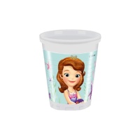 Vasos de la princesa Sofía de 200 ml - 8 unidades