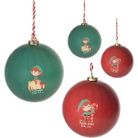 Bolas de Navidad de Elfos - 4 unidades