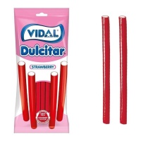 Regaliz rojo de fresa relleno - Fini strawberry pencils - 90 gr