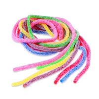 Regaliz en tiras de colores con pica pica - Fini sour laces - 85 gr