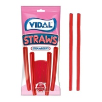 Regaliz rojo de fresa trenzado - Fini torcidas twisted straws - 150 gr