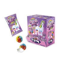 Caramelos de unicornios rellenos con pica pica - envase individual - Fini unicorn balls - 200 unidades