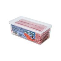 Lenguas de fresa con pica pica en caja de 300 g - Fini