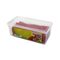 Regaliz rojo de fresa trenzado en caja de 240 g - Fini Torcidas meches