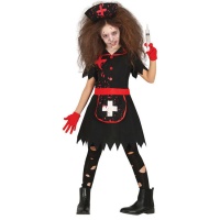 Disfraz de enfermera oscura para niña
