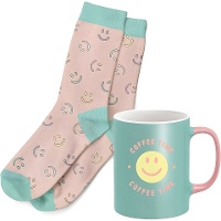 Set de regalo de taza y calcetines de Smile
