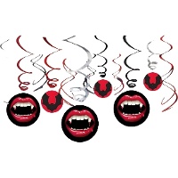 Colgantes decorativos de Noche de vampiros - 12 unidades
