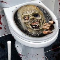 Decoraciones adhesivas para WC de zombie de 30 x 40 cm