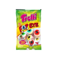Ojos rellenos - envase individual - Trolli pop eye - 75 gr