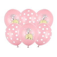 Globos de látex de Elephant Baby de 30 cm - 50 unidades - PartyDeco