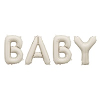 Globo letras Baby beige de 90 x 35 cm